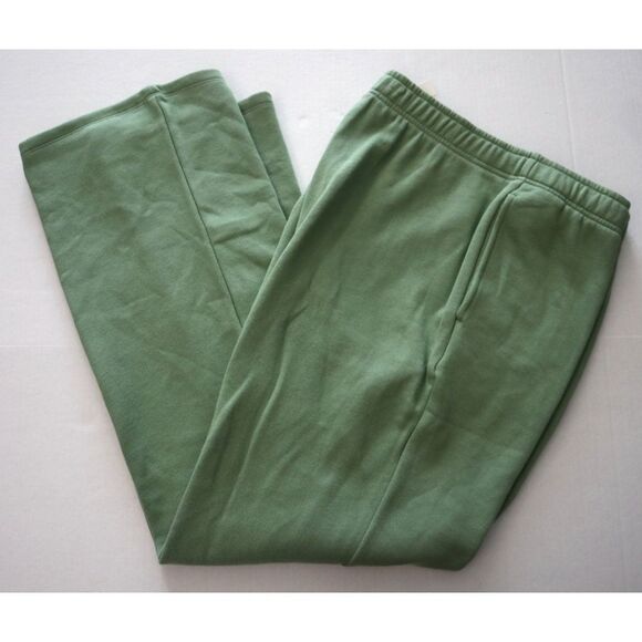 PINK x Victoria's Secret 11243311 Women Sz XL Green Flare Ivy Fleece Sweatpants - Picture 11 of 12